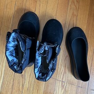 UGG Black Ankle Boots & Slip-On Shoe Pair